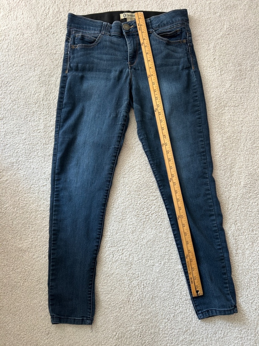Democracy “Ab” Technology Dark Blue Skinny Jeans, Size 12 - Picture 5 of 8